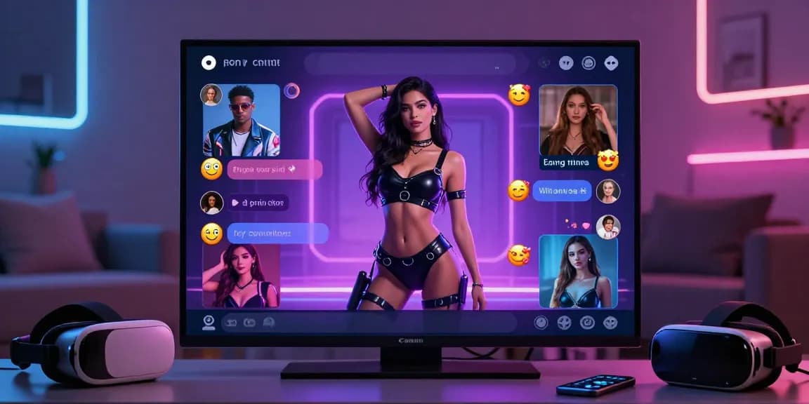 Explore engaging ai porn chat interface showcasing vibrant customizable characters and modern technology.