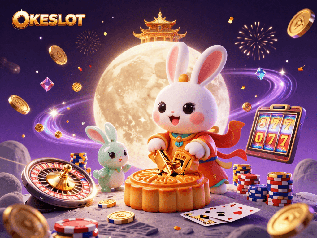 OKESLOT menghadirkan kesenangan bermain slot dengan suasana meriah dan elemen kasino menarik.