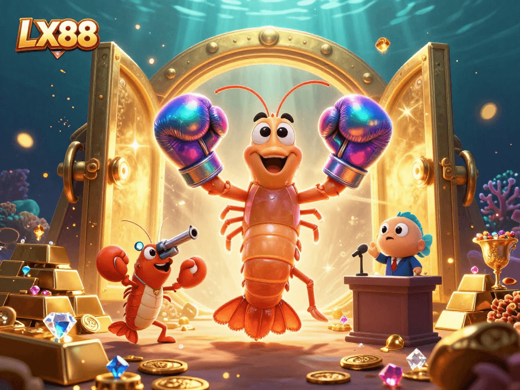 Win big at LX88 with thrilling casino games and dazzling treasures in this vibrant scene.