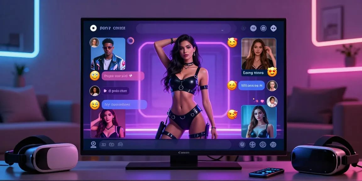 Explore engaging ai porn chat interface showcasing vibrant customizable characters and modern technology.