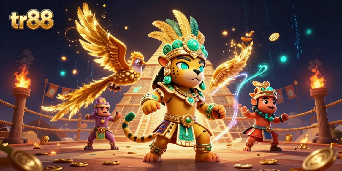 Place bets and win big with tr88 in this exciting online casino illustration.
