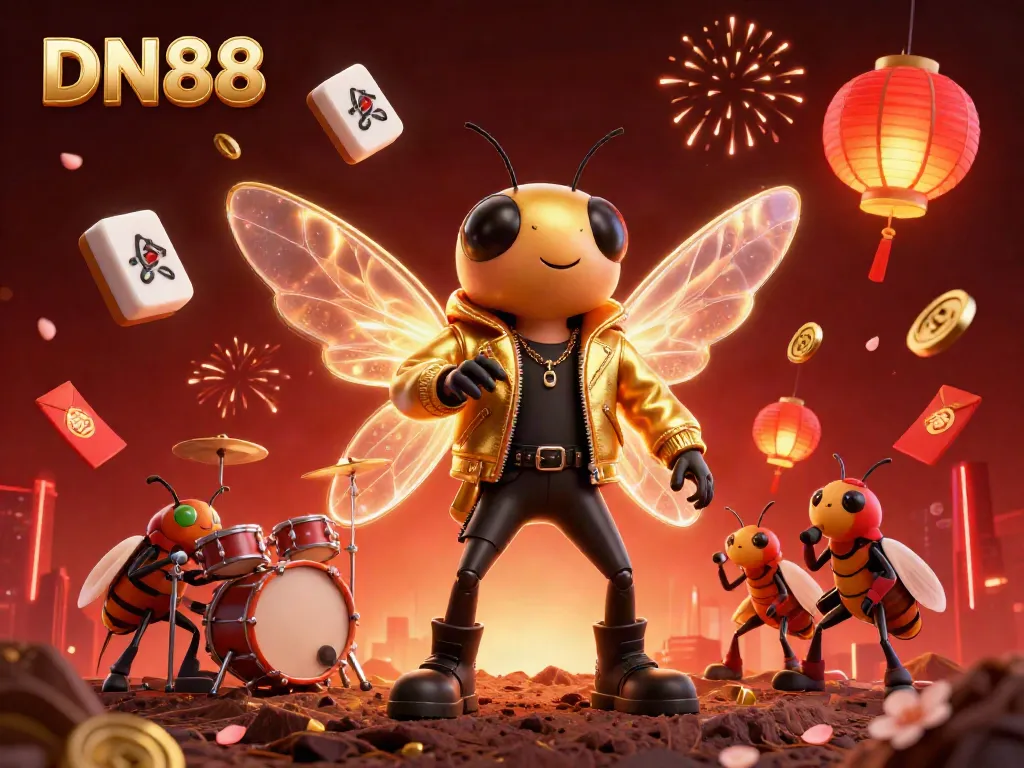 Experience dynamic gameplay at DN88 with vibrant casino elements and lively characters.