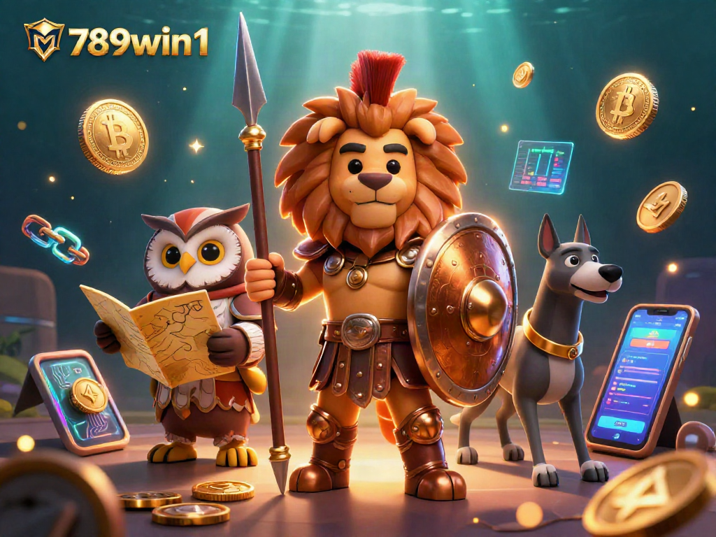 Experience epic wins and strategies at 789win1 with vibrant 3D casino characters and crypto excitement.