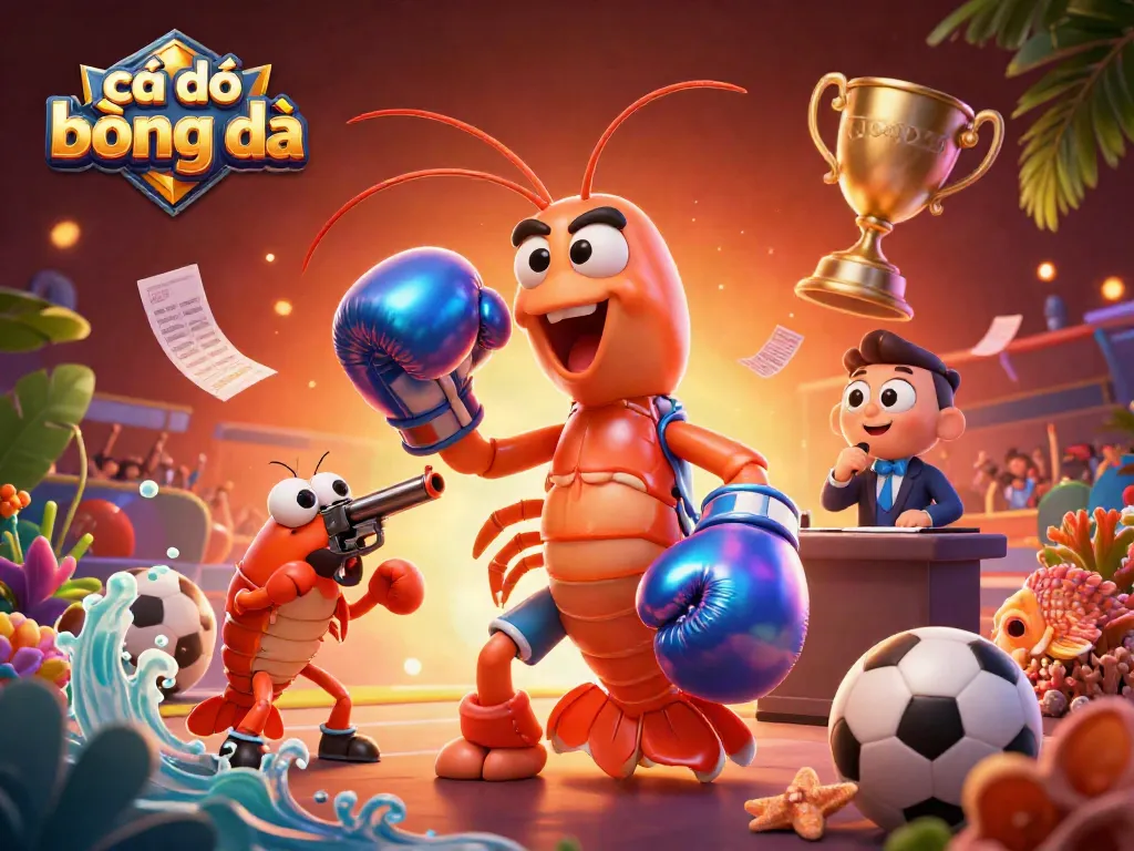 Engaging cá độ bóng đá action featuring mantis shrimp and team spirit amidst dynamic betting elements.