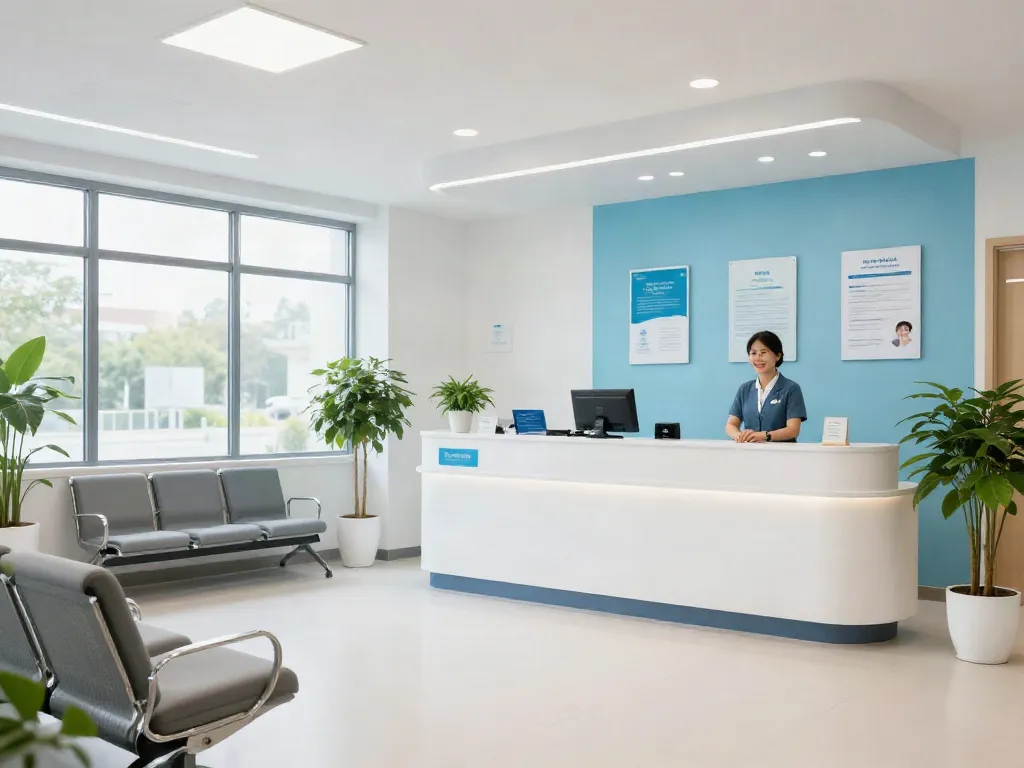Healthcare services in a modern clinic environment focusing on situs toto related patient care.