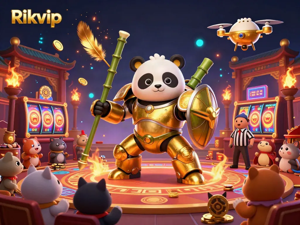 Engage in thrilling gameplay at Rikvip, where excitement meets vibrant casino visuals.