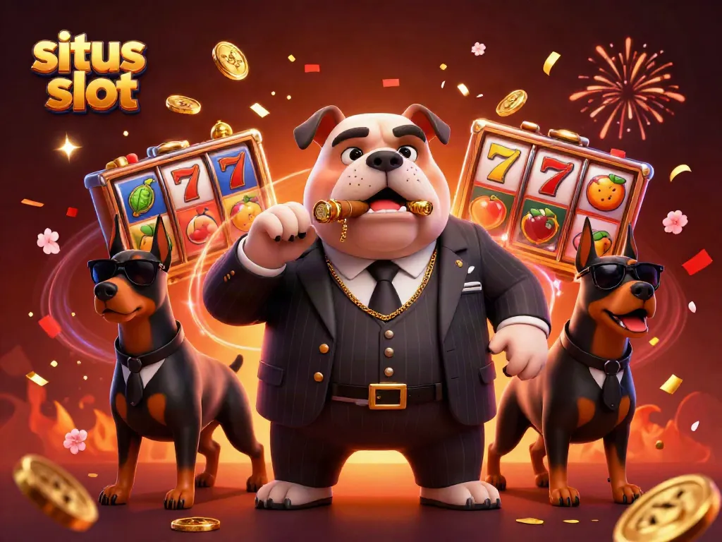 Engage with situs slot winning opportunities in this vibrant 3D casino illustration.