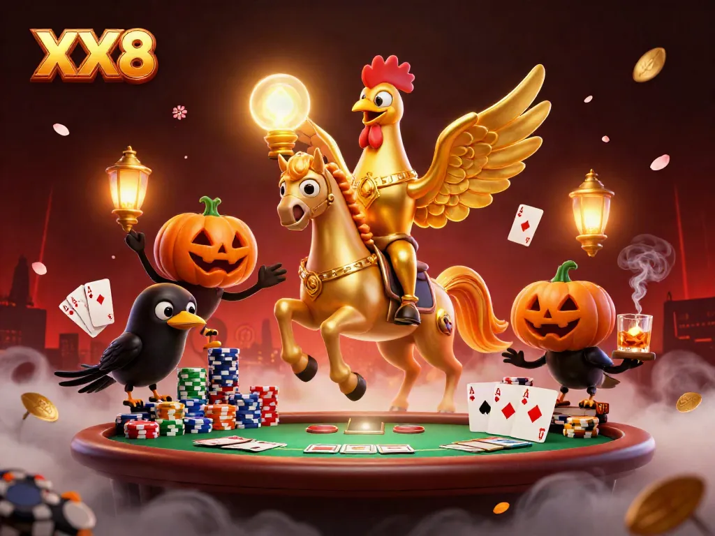 Join the celebration of good fortune at XX8 Casino with an epic midnight scene!