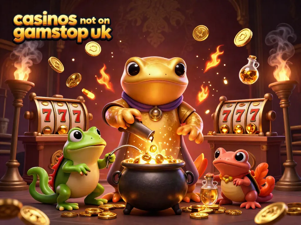 Engage with top casinos not on gamstop uk featuring alchemical gold coin transformation, lively game elements.