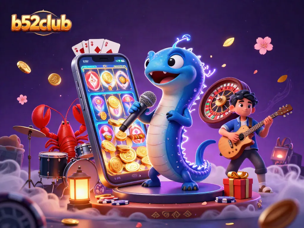 Play b52clubb games with vibrant casino elements and lively underwater scene.