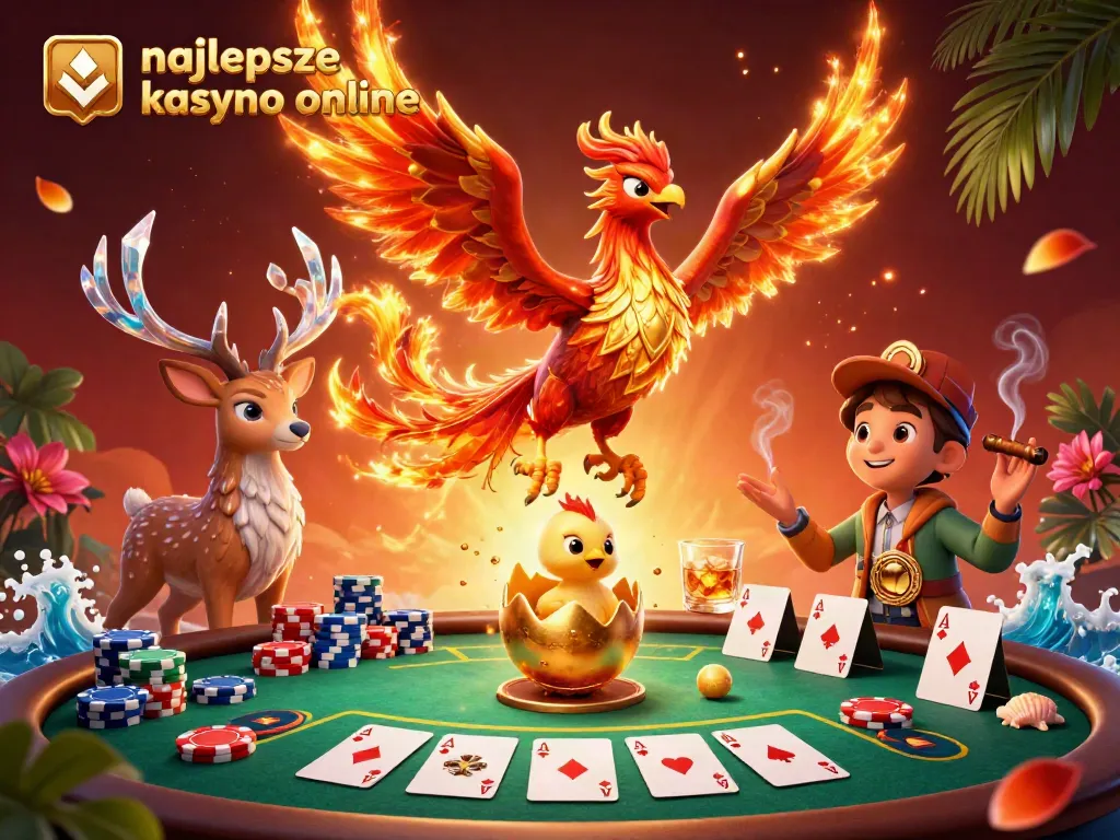 Experience the thrill of najlepsze kasyno online with vibrant 3D characters and dynamic gambling elements.