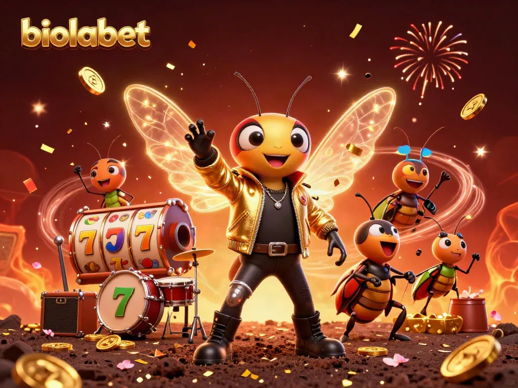 Join the excitement with biolabet's vibrant energy featuring 3D characters and casino elements.