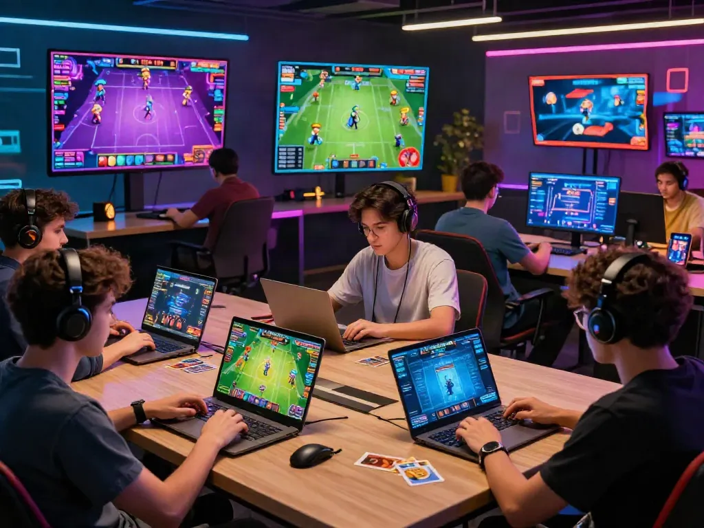 Dynamic online gaming experience at https://hitclubt3.com/ with diverse players engaged in various games.
