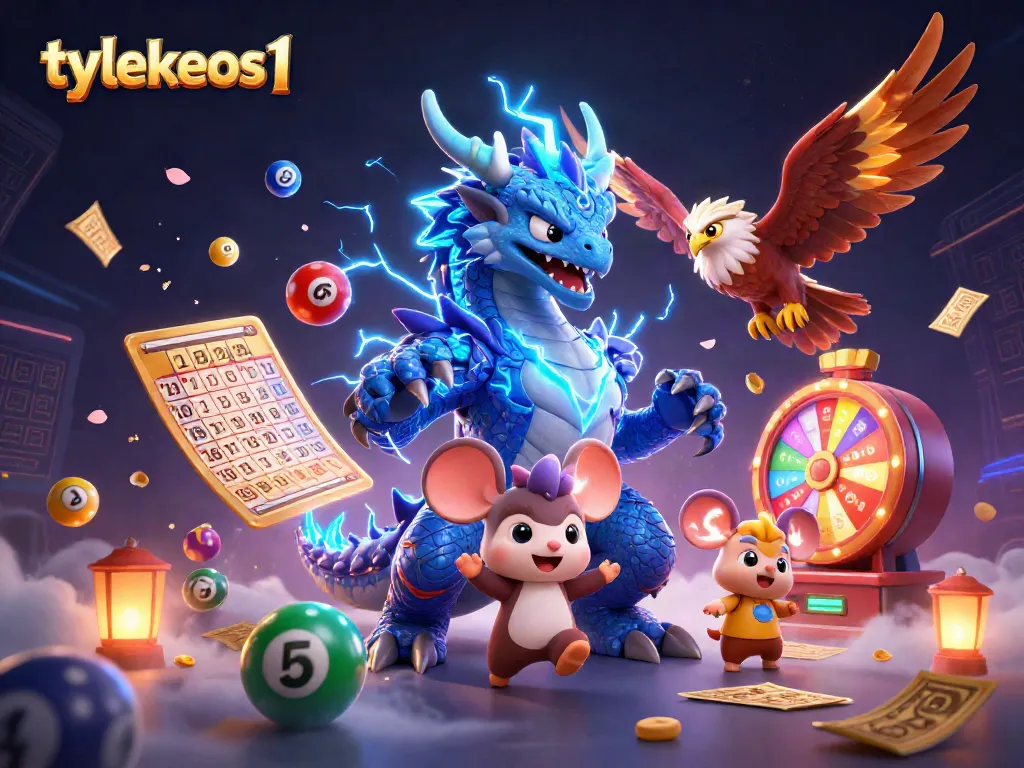 Engage with tylekeos1's exciting lottery scene, featuring dynamic characters and vibrant game elements.