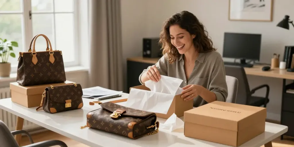 Buy replica bags online, exciting unboxing experience with premium quality designer replicas