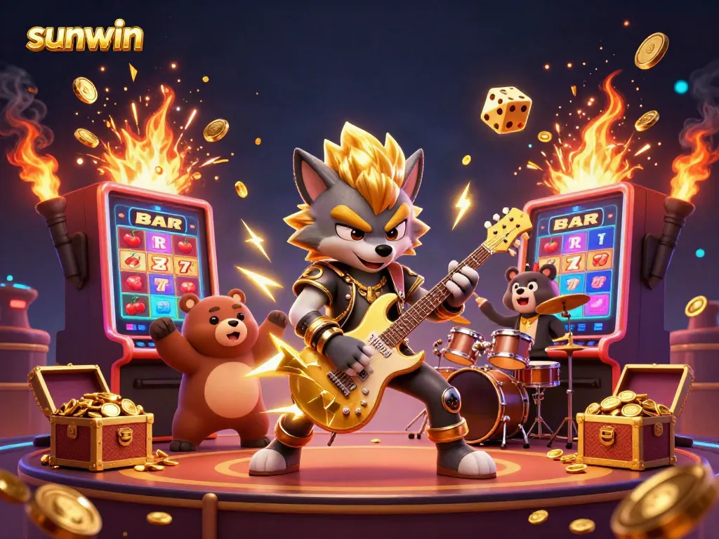 Experience sunwin's electrifying casino thrills with 3D animated characters and rich jackpot elements.