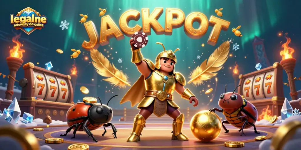 Win big with legalne automaty do gier online in this 3D jackpot scene