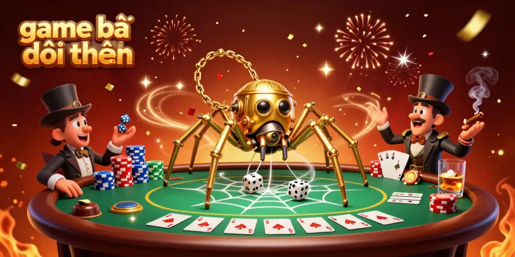Experience excitement with game bài đổi thưởng in this visually stunning steampunk casino scene.